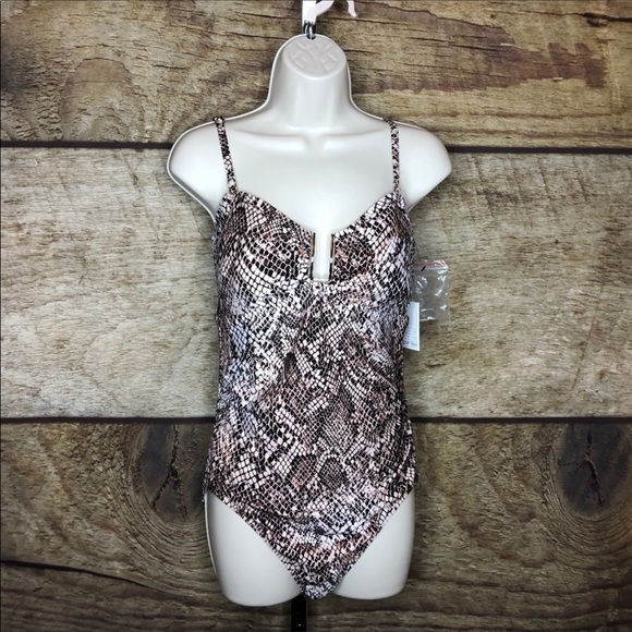 Calvin Klein Other - Calvin Klein SZ 12 one Piece Swimsuit Snakeskin
